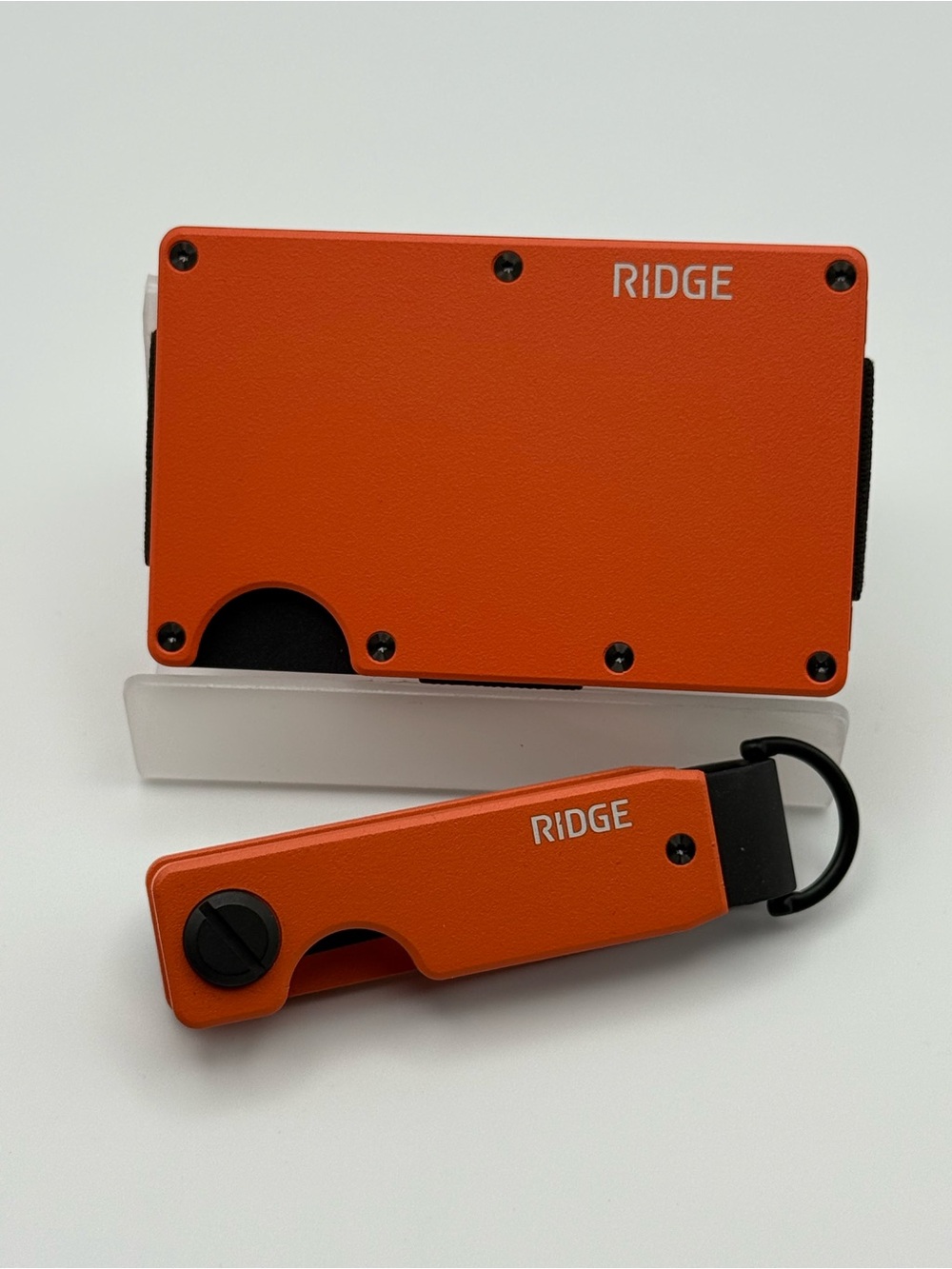 Ridge Basecamp Orange RFID Wallet & KeyCase Set With Boxes (P101)